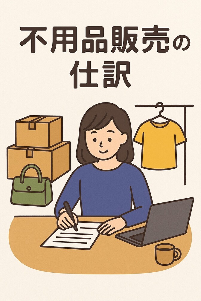 不用品販売に関する仕訳、記帳の仕方