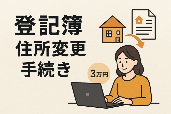 不動産の「登記簿住所変更手続き」を自分でやって3万円得した話　手順を4ステップで解説😊