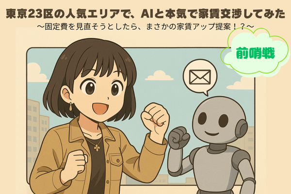 東京23区の人気エリアで、AIと本気で家賃交渉してみた(前哨戦)