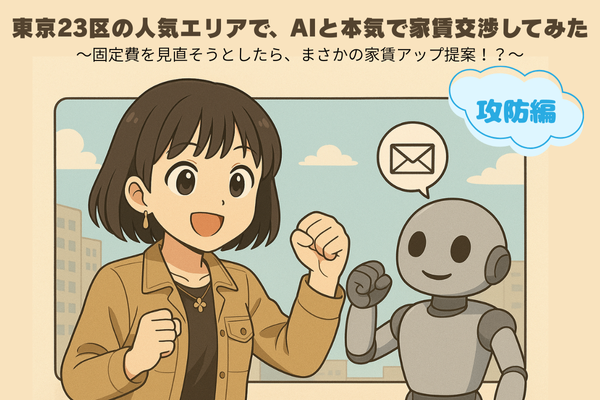 東京23区の人気エリアで、AIと本気で家賃交渉してみた(攻防編)