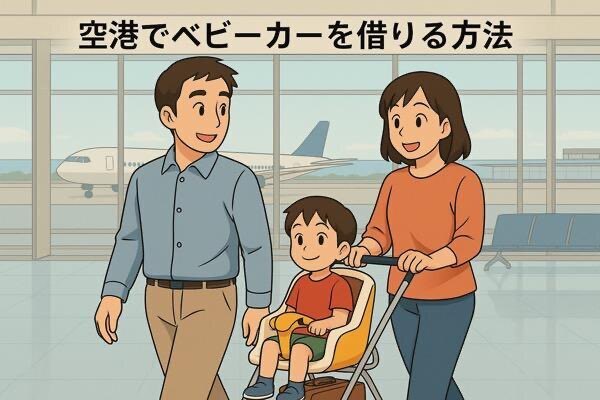 空港でベビーカーを借りる方法