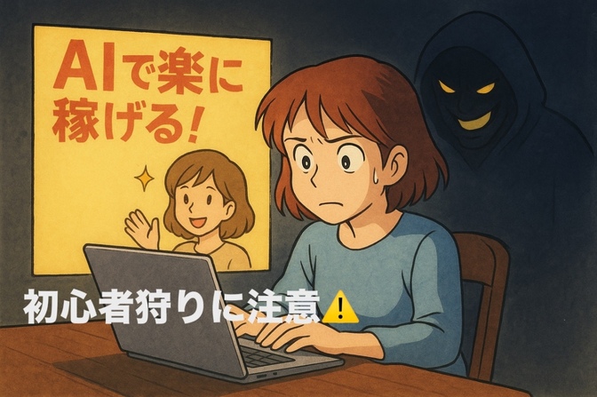 AIで楽に稼げる？その言葉に潜む危険な罠