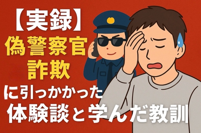 【実録】偽警察官詐欺に引っかかった体験談と学んだ教訓