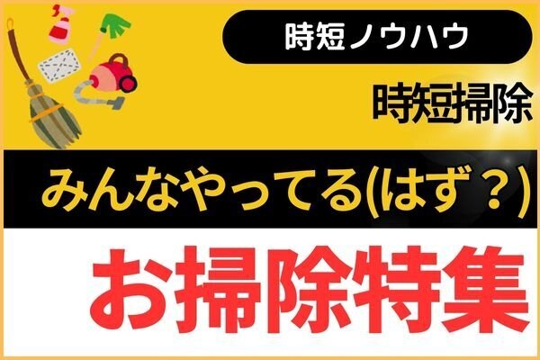 【時短掃除】みんなやってる（はず？）