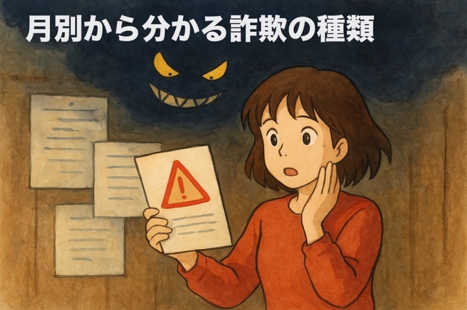 月別で分かる！詐欺の発生率と注意すべき時期