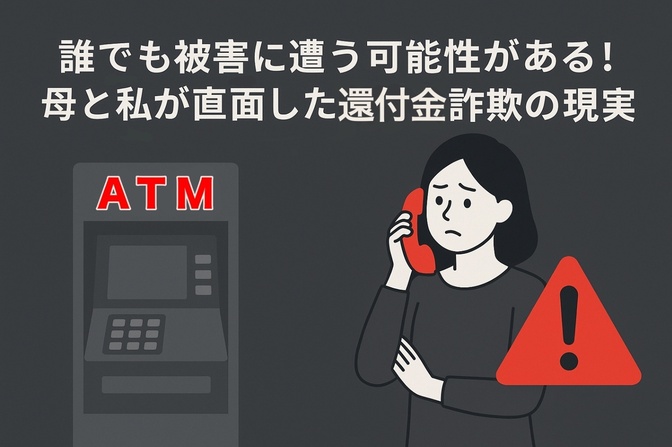 誰でも被害に遭う可能性がある！母と私が直面した還付金詐欺の現実