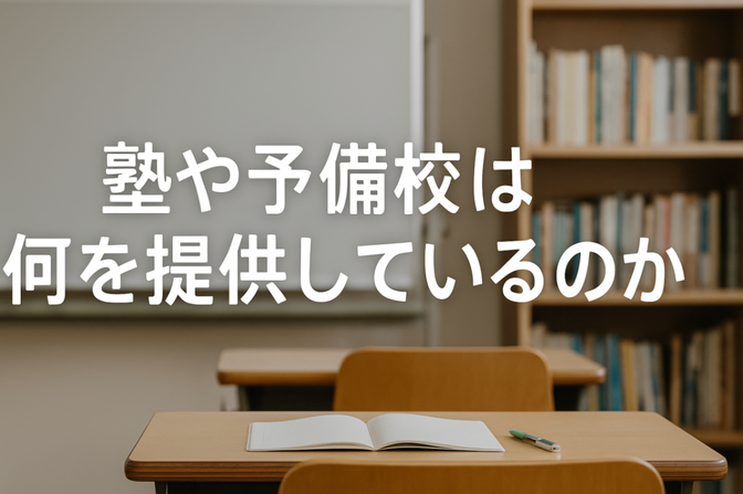 塾や予備校は何を提供しているのか