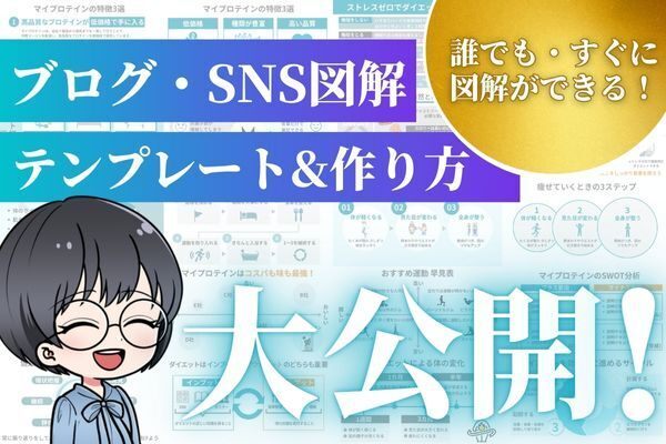 ブログ・SNSに便利◎短時間で図解を作るテンプレート・ポイントを大公開！