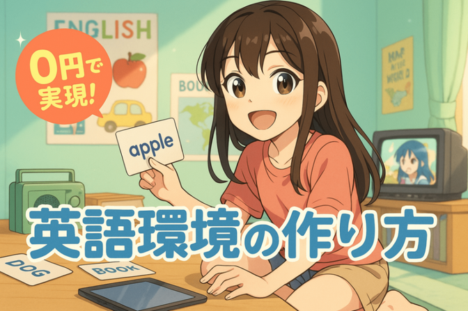 0円で英語環境づくり！家庭でできる8つの工夫