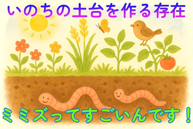 ミミズの役割を知ってますか？それはいのちの土台を作ること
