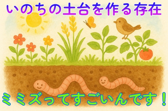 ミミズの役割を知ってますか？それはいのちの土台を作ること