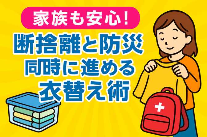 家族も安心！断捨離と防災を同時に進める衣替え術