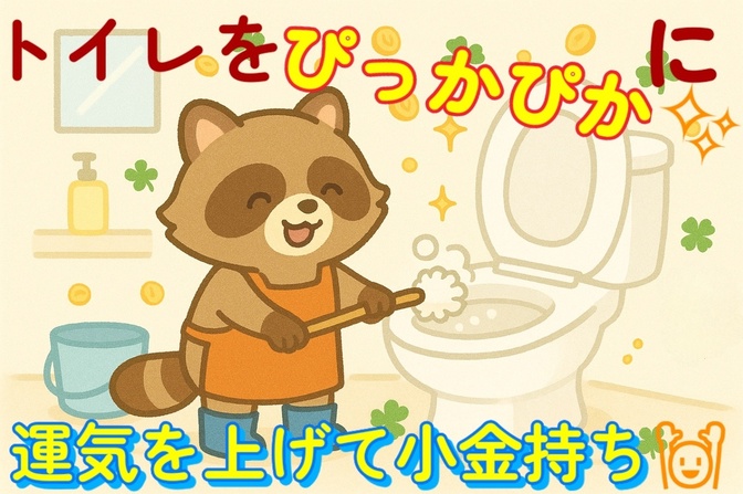 トイレをぴっかぴかに掃除して小金持ちになる運気を上げよう！