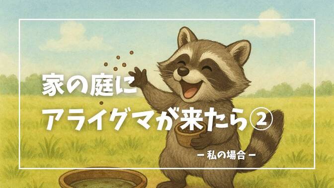 家の庭にアライグマが来た　ときの対応②