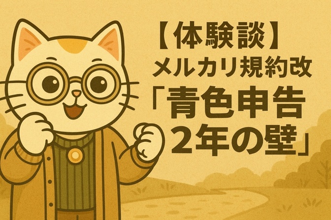 【体験談】メルカリ規約改定「青色申告2年の壁」