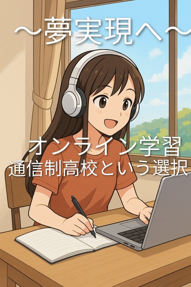 〜夢実現へ〜オンライン学習、通信制高校という選択