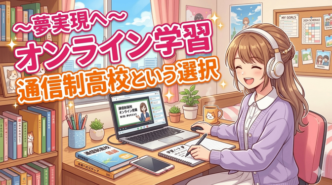 〜夢実現へ〜オンライン学習、通信制高校という選択