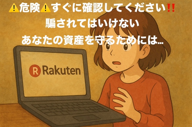 【緊急注意】楽天証券を装う「リアルタイムフィッシング詐欺」が多発中！
