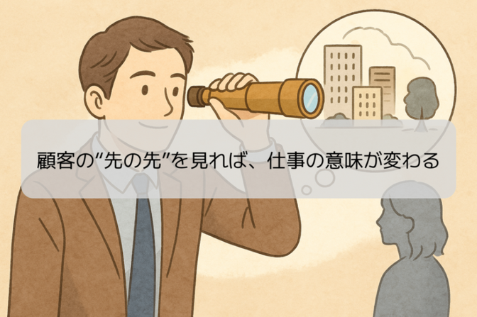 顧客の“先の先”を見れば、仕事の意味が変わる