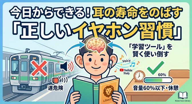 【聴力は消耗品】一生モノの耳を守る！自由な人生を支える「正しいイヤホン習慣」