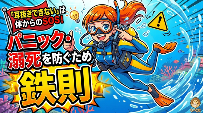 「耳抜きできない」は体からのSOS！パニック・溺死を防ぐための鉄則