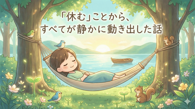 休むことから、すべてが静かに動き出した話  ──帯状疱疹を繰り返して気づいた「自分を責めない生き方」