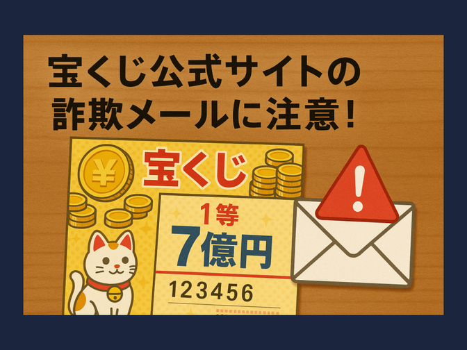 宝くじ公式サイトをかたるフィッシング詐欺に注意！偽サイトの見分け方と対策