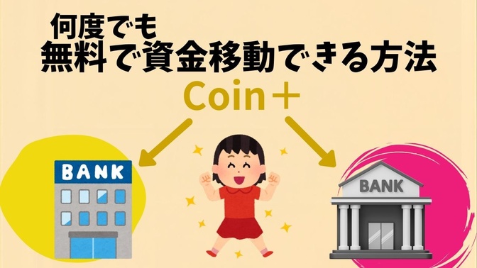 何度でも無料で口座間の資金移動ができます！