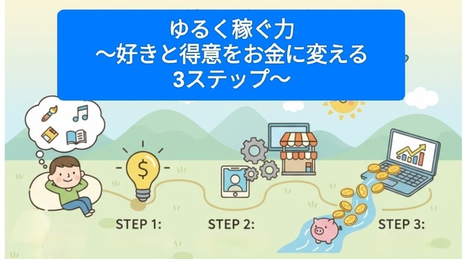 ゆるく稼ぐ力〜好きと得意をお金に変える3ステップ〜