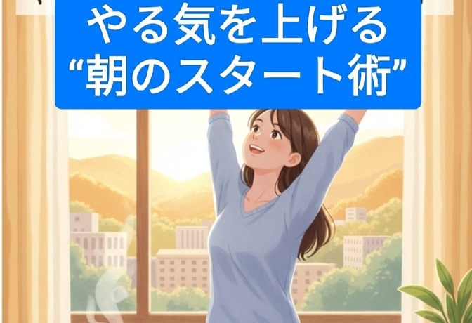 やる気を上げる“朝のスタート術”