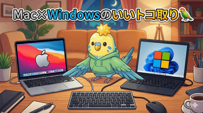 【Mac×Windows両立！】寿命が削れない！二刀流でも快適に使えるキーボード設定術