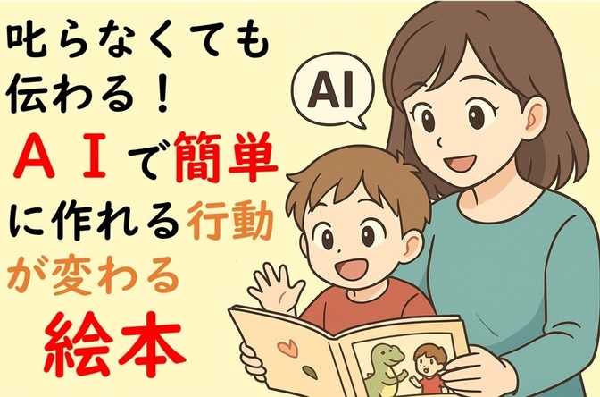 叱らなくても伝わる！AIで簡単に作れる「行動が変わる絵本」