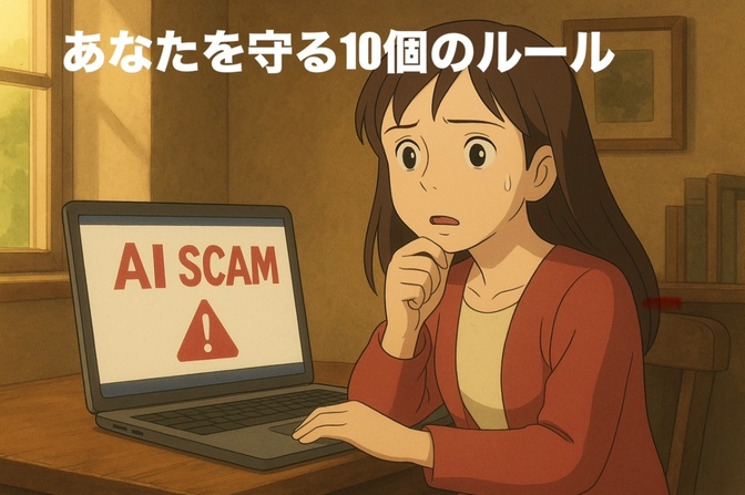 【完全保存版】AI詐欺から自分と家族を守る！実践的“防御チェックリスト10選”