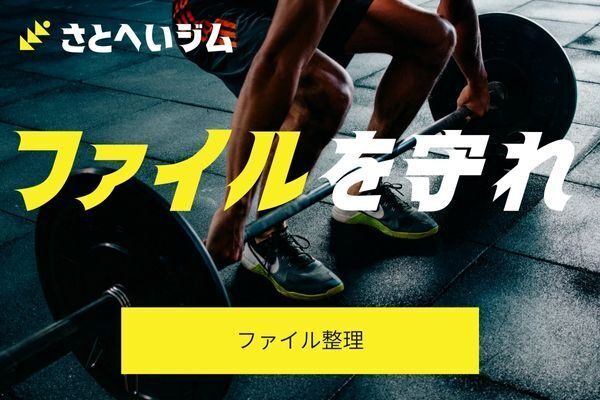 あなたは大丈夫？困る前にやろう：ファイル整理編