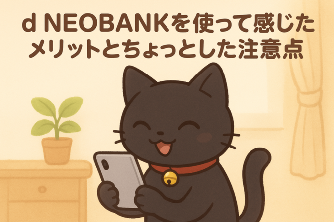 d NEOBANKを使って感じたメリットとちょっとした注意点  