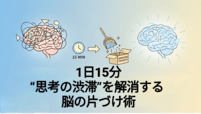 1日15分 “思考の渋滞”を解消する脳の片づけ術