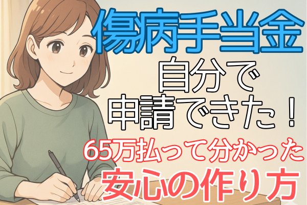傷病手当金、自分で申請できた ──65万円払ってわかった「安心のつくり方」