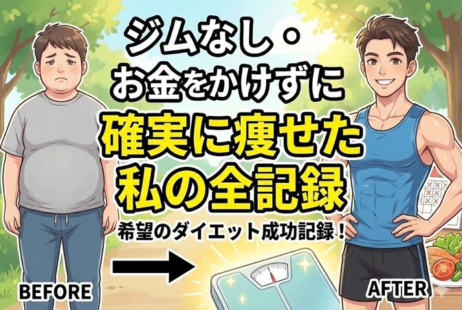 【30kg痩せた現実的な方法】ジムなし・お金をかけずに確実に痩せた私の全記録【再現性あり】
