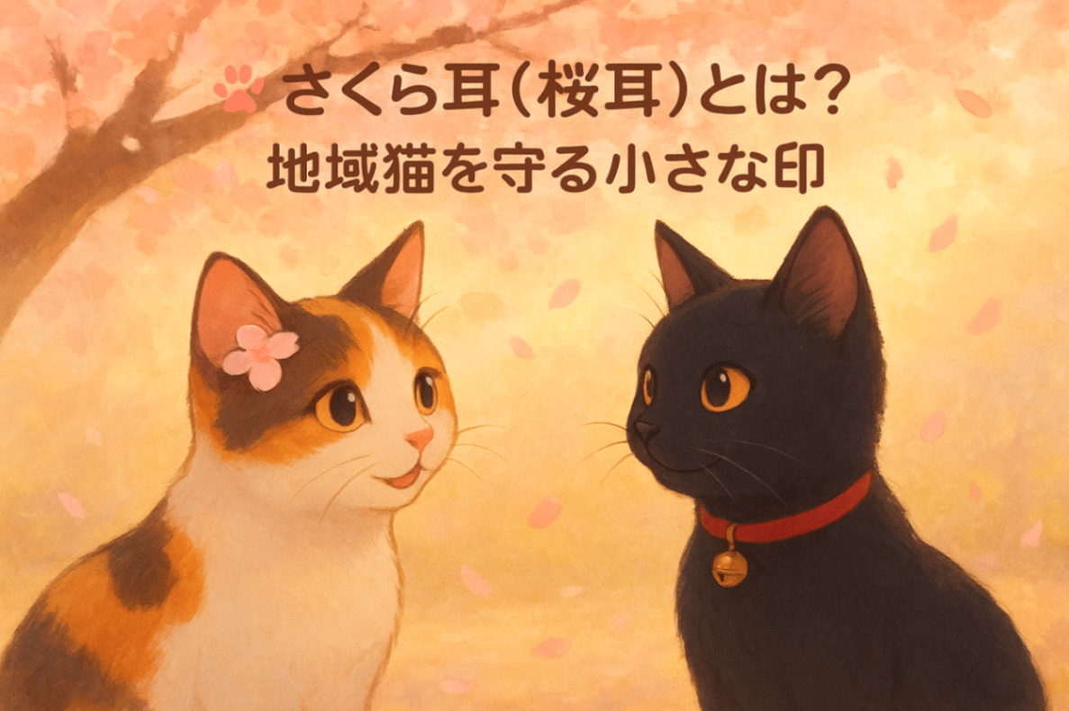🐾さくら耳（桜耳）とは？地域猫を守る小さな印｜リベシティノウハウ図書館