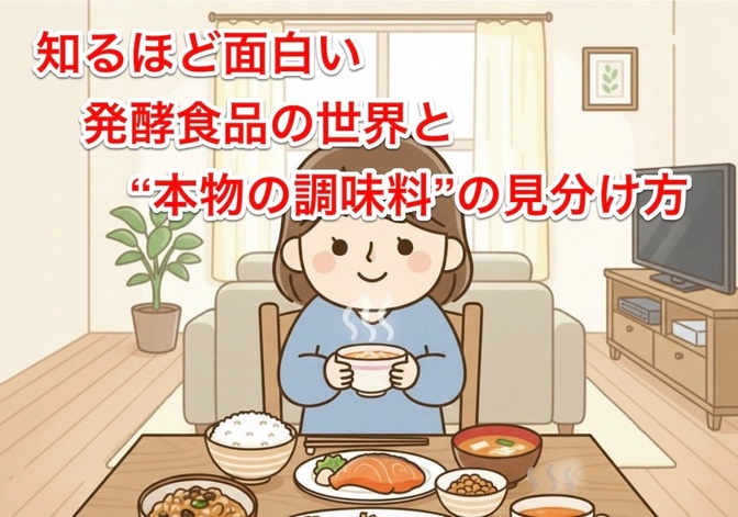 知るほど面白い発酵食品の世界と“本物の調味料”の見分け方