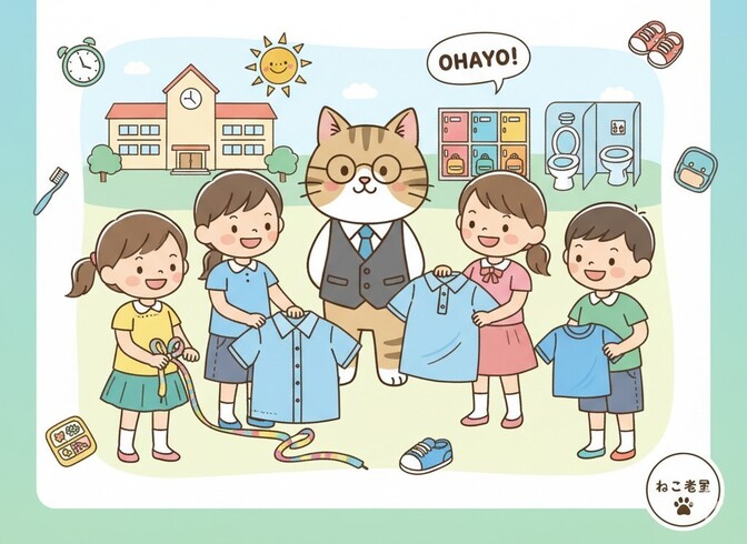 📝【現役先生が伝授】新小学1年生への入学準備：これで安心🩷生活編 ​🎒 