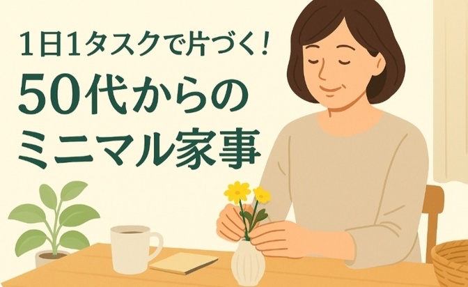 1日1タスクで片づく！50代からのミニマル家事