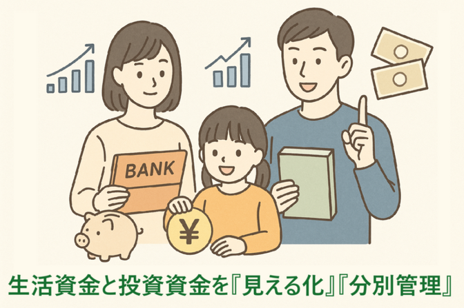 生活資金と投資資金を口座上で『見える化』『分別管理』して、資産を育てる方法