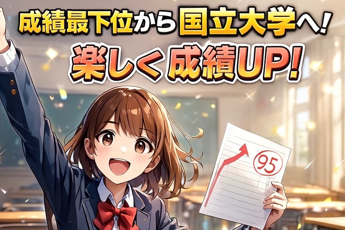 【実話】成績最下位から国立大学へ！楽しく学んで成績UP