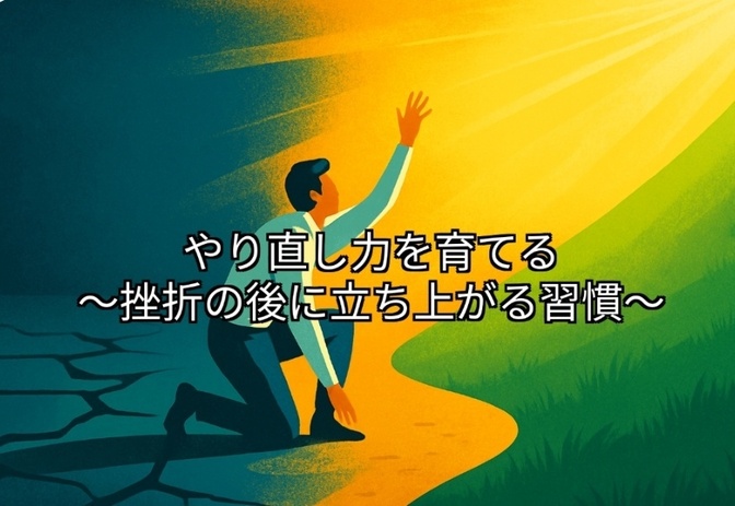 やり直し力を育てる   〜挫折の後に立ち上がる習慣〜