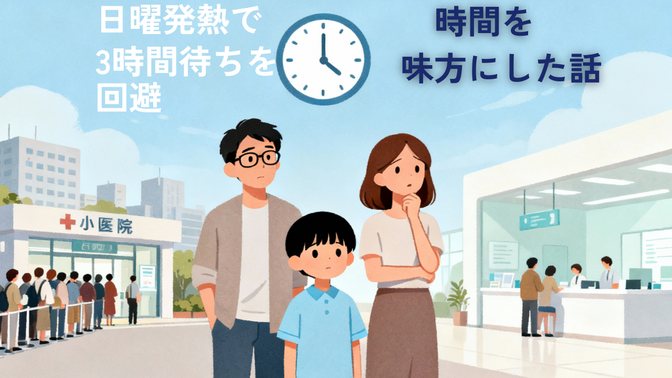 日曜発熱で3時間待ちを回避｜リベ大クリニックで“時間を味方にした”話