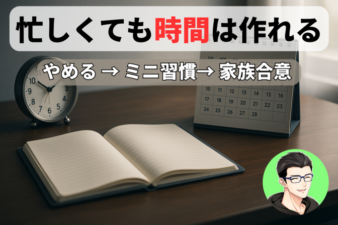 忙しい会社員でも時間は作れる！「やめる→ミニ習慣」で人生を少しずつ変える方法
