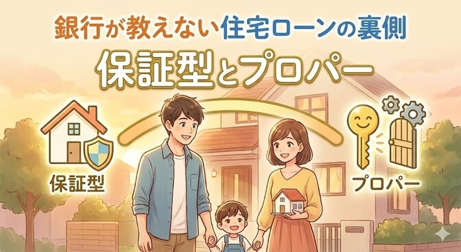 銀行が教えない住宅ローンの裏側　“保証型 と プロパー”