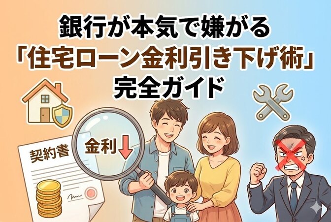 銀行が本気で嫌がる「住宅ローン金利引き下げ術」完全ガイド