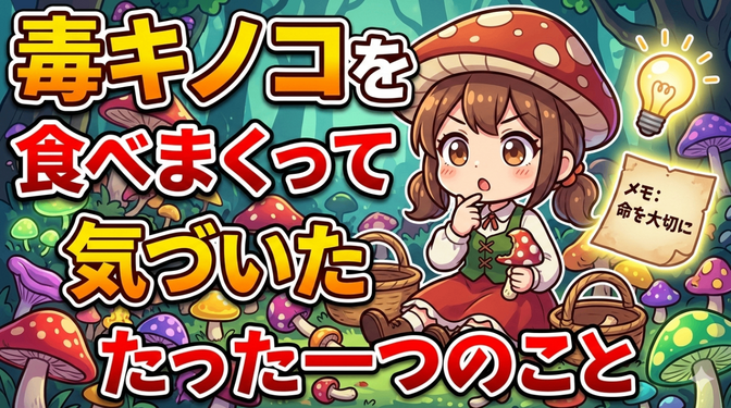 毒キノコを食べまくっていた私が、 ようやく気づけた「たったひとつのこと」🍄